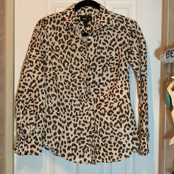 J. Crew Tops - J Crew Long Sleeve Button Up Top Size 00